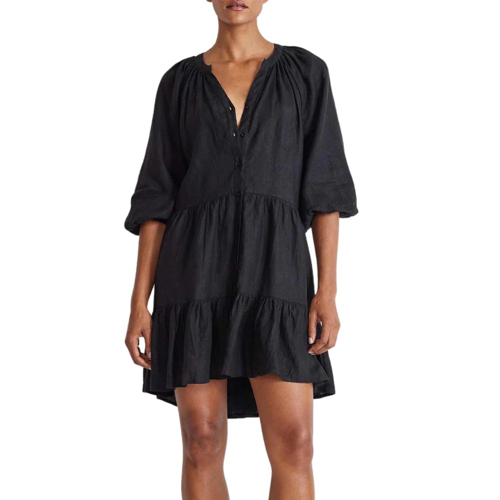 Apiece Apart Mini Mitte Linen Dress